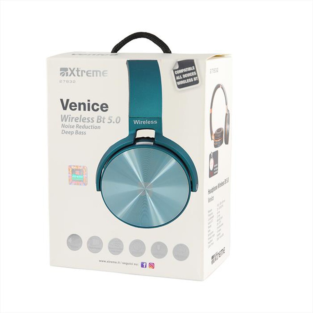 "XTREME - HEADPHONE WIRELESS BT VENICE-BLU NAVY"