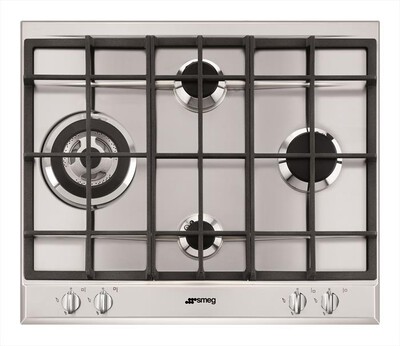SMEG - Piano cottura a gas P261XGH 4 fuochi 60cm-Inox