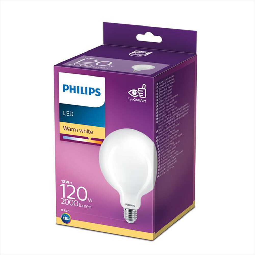 "PHILIPS - LED LAMPADINA 13W 120W E27 LUCE BIANCA CALDA"
