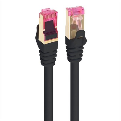 AAAMAZE - CAVO DI RETE LAN CAT8 1 METRI-Nero