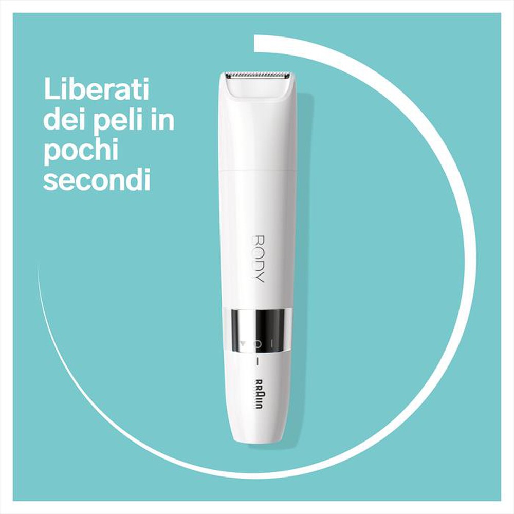 "BRAUN - Mini rifinitore corpo BS1000-Bianco"