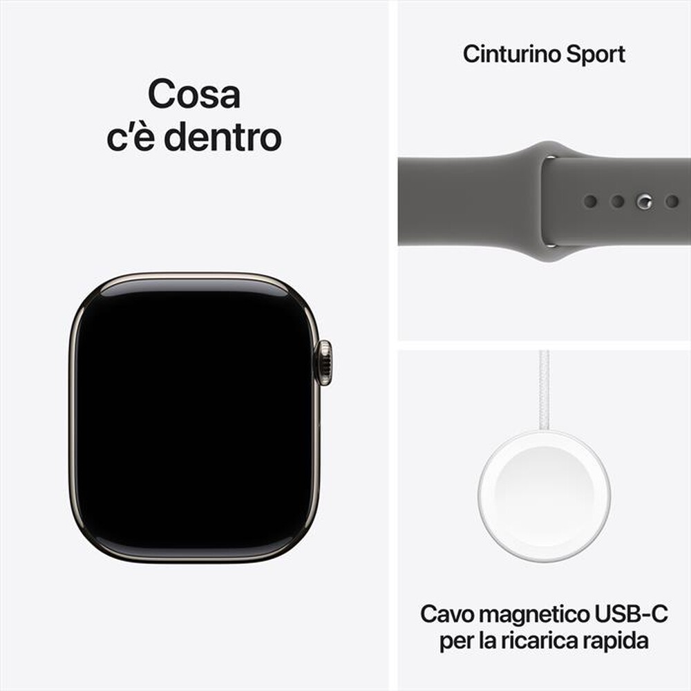 Immagine del prodotto APPLE - WATCH SERIES 11GPS + CELLULAR 42MM - M/L-Band Grigio Pietra