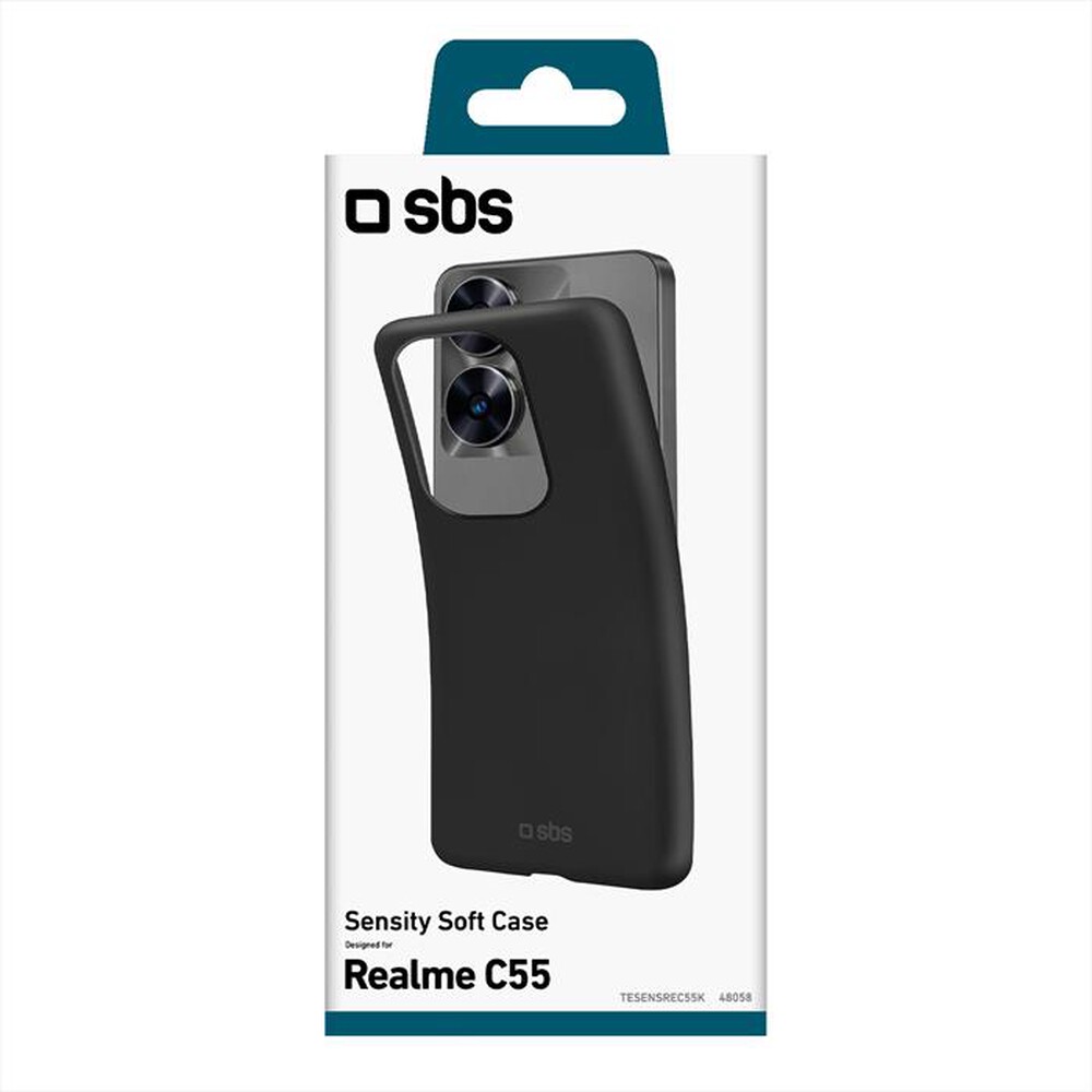"SBS - Cover sensity TESENSREC55K per Realme C55-Nero"