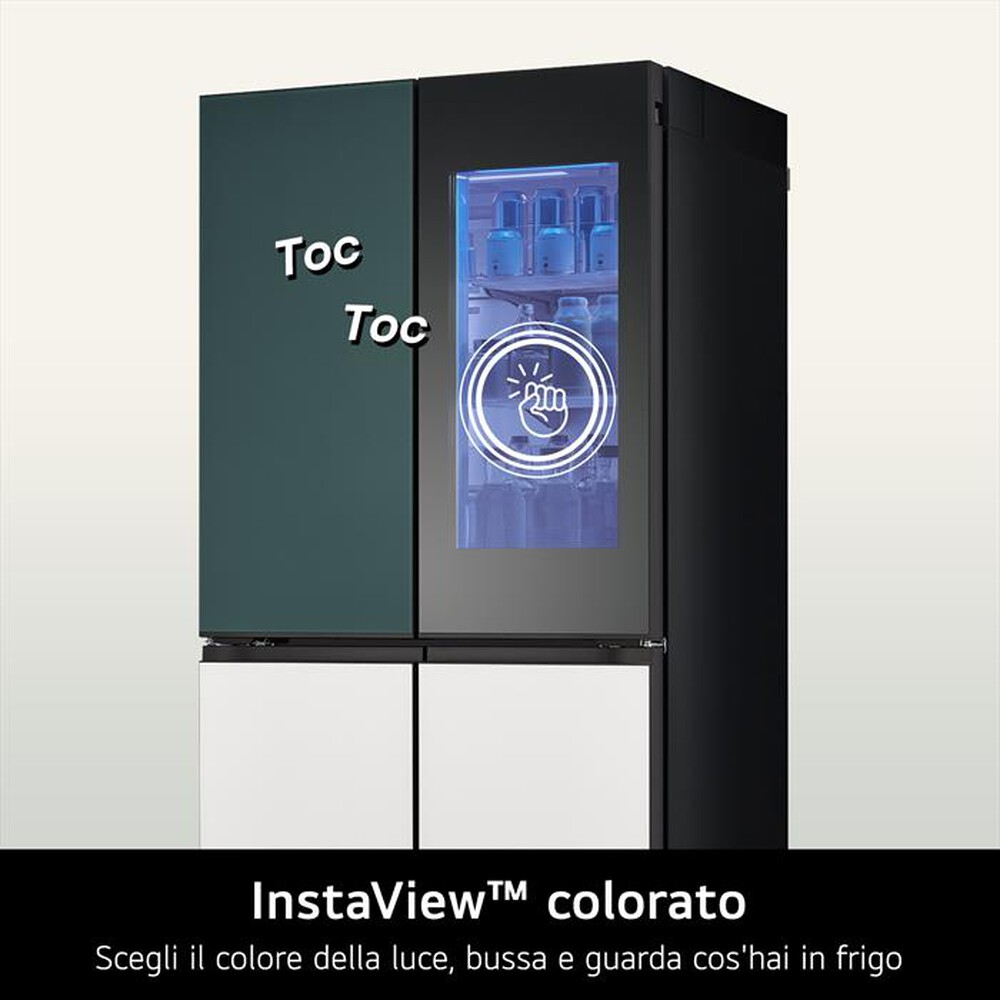 "LG - Frigorifero 4 porte GMV960NNME Classe E 617L-Multicolour"