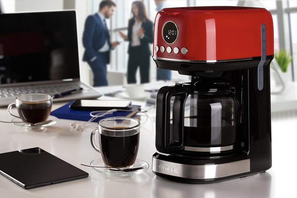 "ARIETE - Macchina caffè americana 1396-rosso"