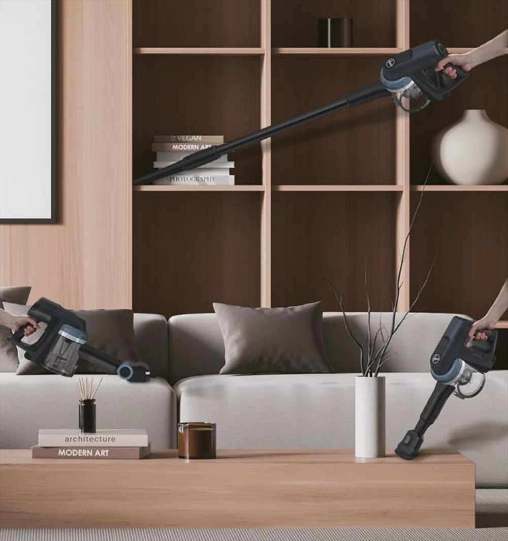 "HOOVER - Aspirapolvere ricaricabile HF401P 011-Nero, Argento"