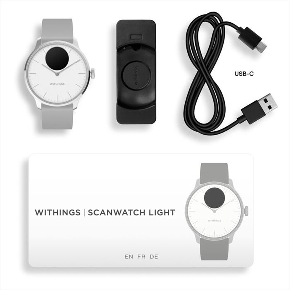"WITHINGS - Smart Watch SCANWATCH LIGHT-White"