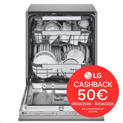LG - Lavastoviglie DB597TXS  Classe A-20% 14coperti-Noble Steel