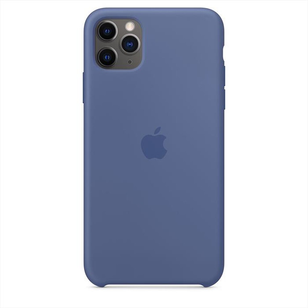 "APPLE - iPhone 11 Pro Max Silicone Case-Linen Blue"