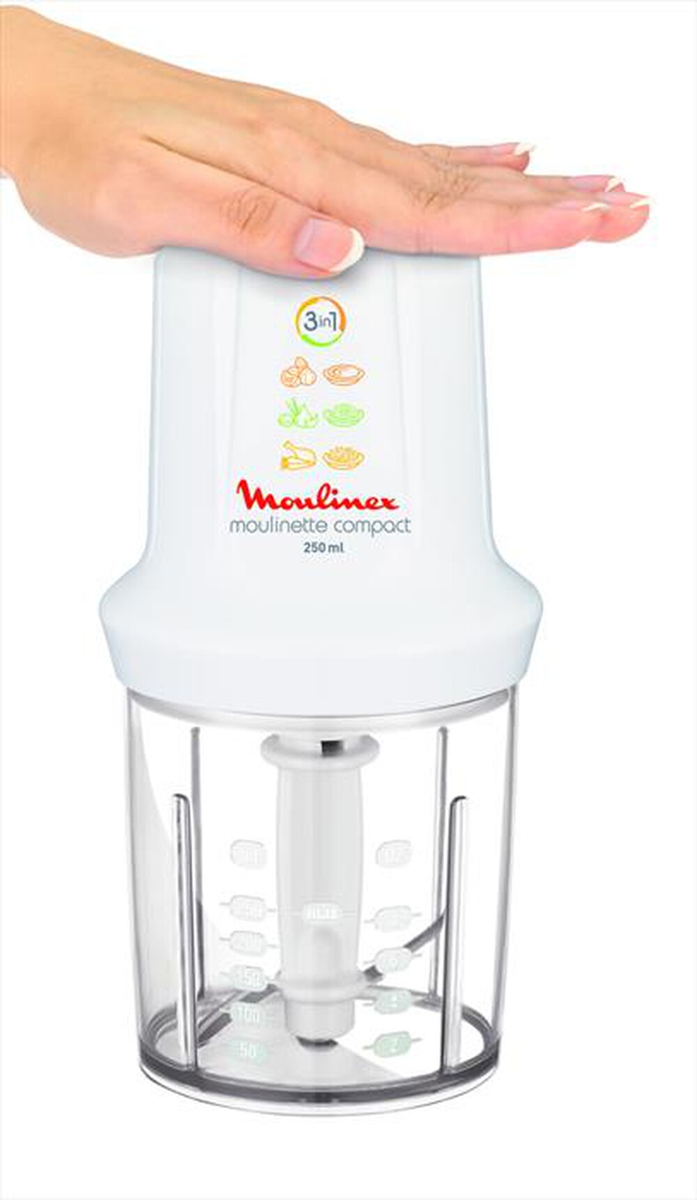 "MOULINEX - DJ3001 Moulinette Compact-Bianco"
