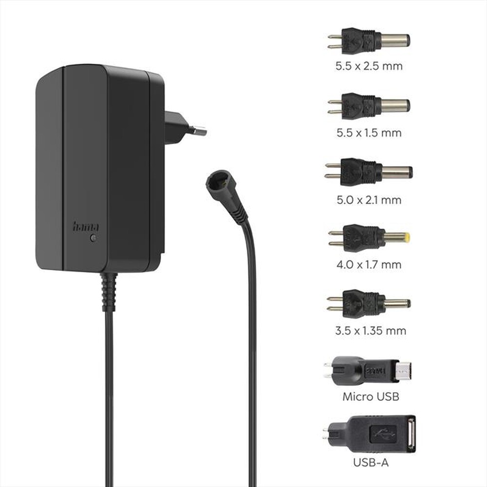 "HAMA - Alimentatore da rete ECO switching-NERO"