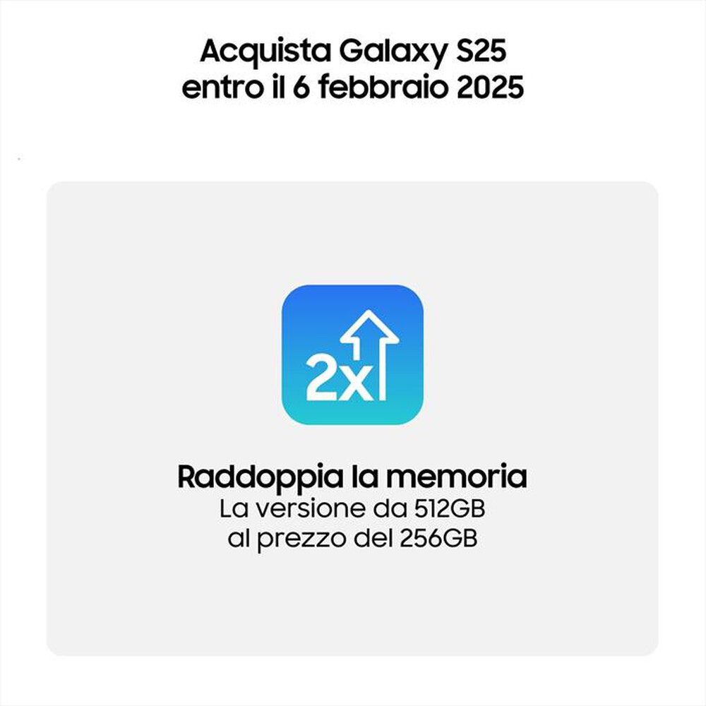Immagine del prodotto VODAFONE - SAMSUNG Galaxy S25 128GB-Silver Shadow
