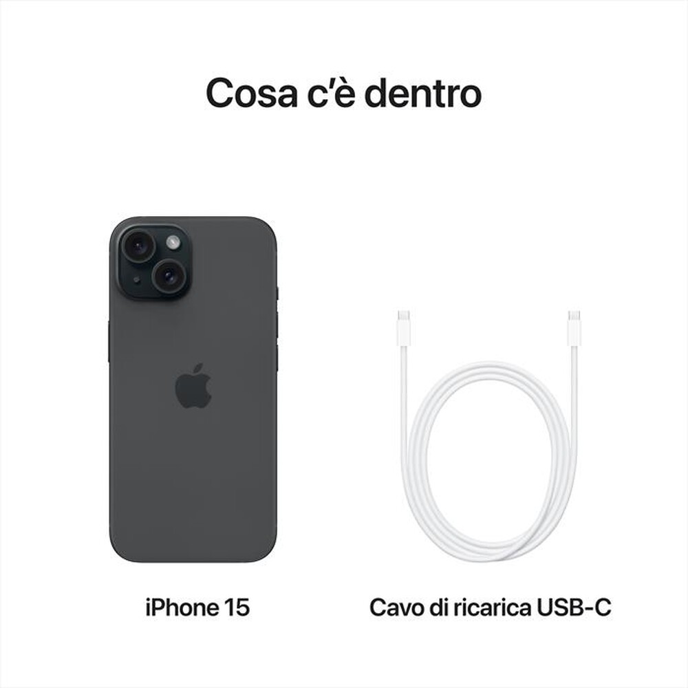 Immagine del prodotto APPLE - iPhone 15 256GB-Nero