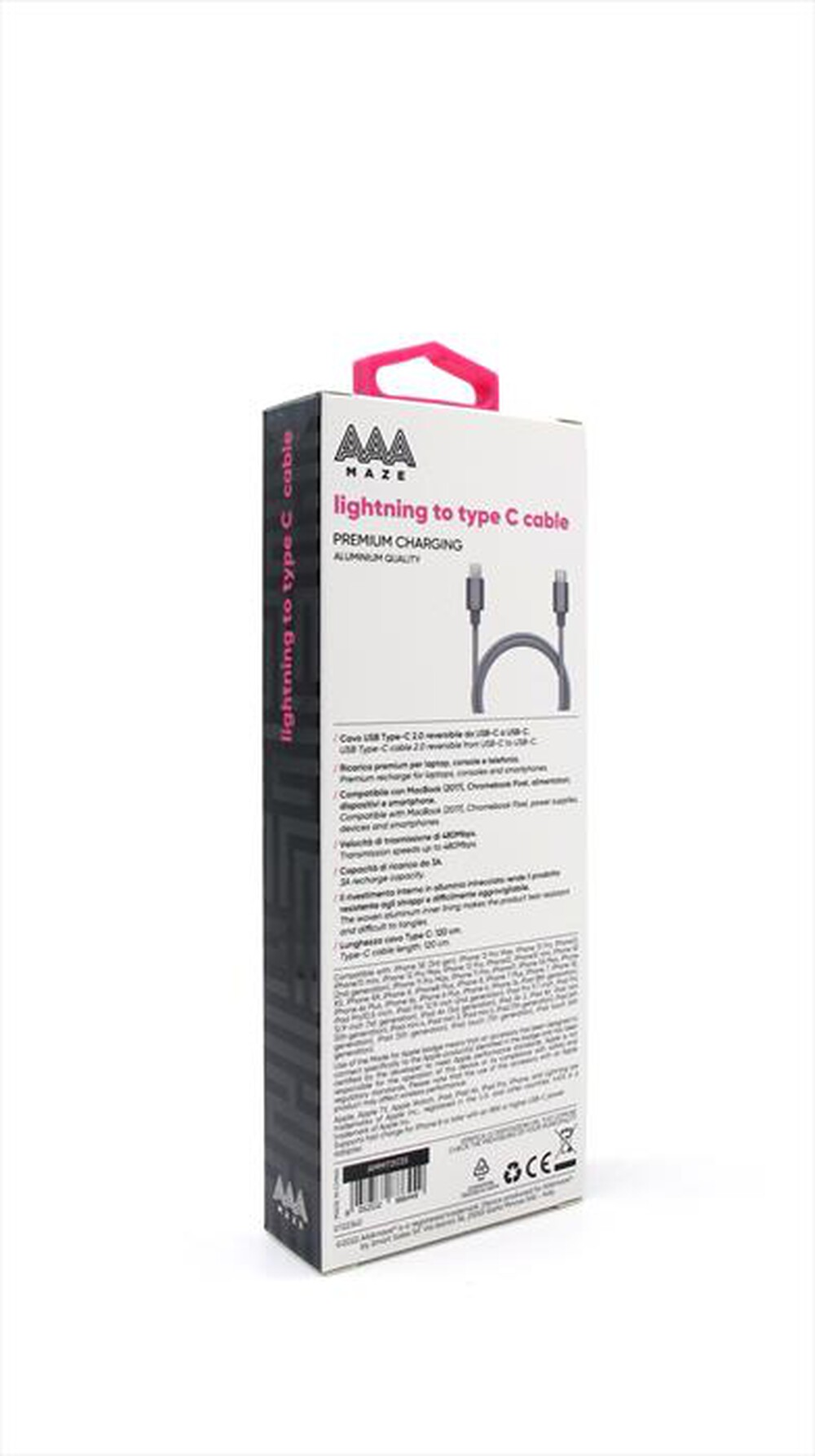 Immagine del prodotto AAAMAZE - CAVO LIGHTNING/TYPE-C PER IPHONE-SILVER