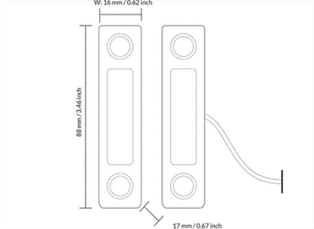 "ISMARTGATE - STANDARD MINI WIRED-WHITE"