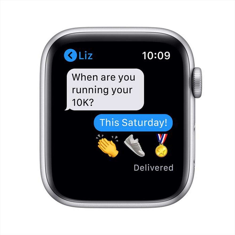 "APPLE - Watch Series 6 GPS+Cellular 44mm All Silver-Cinturino Sport Bianco"