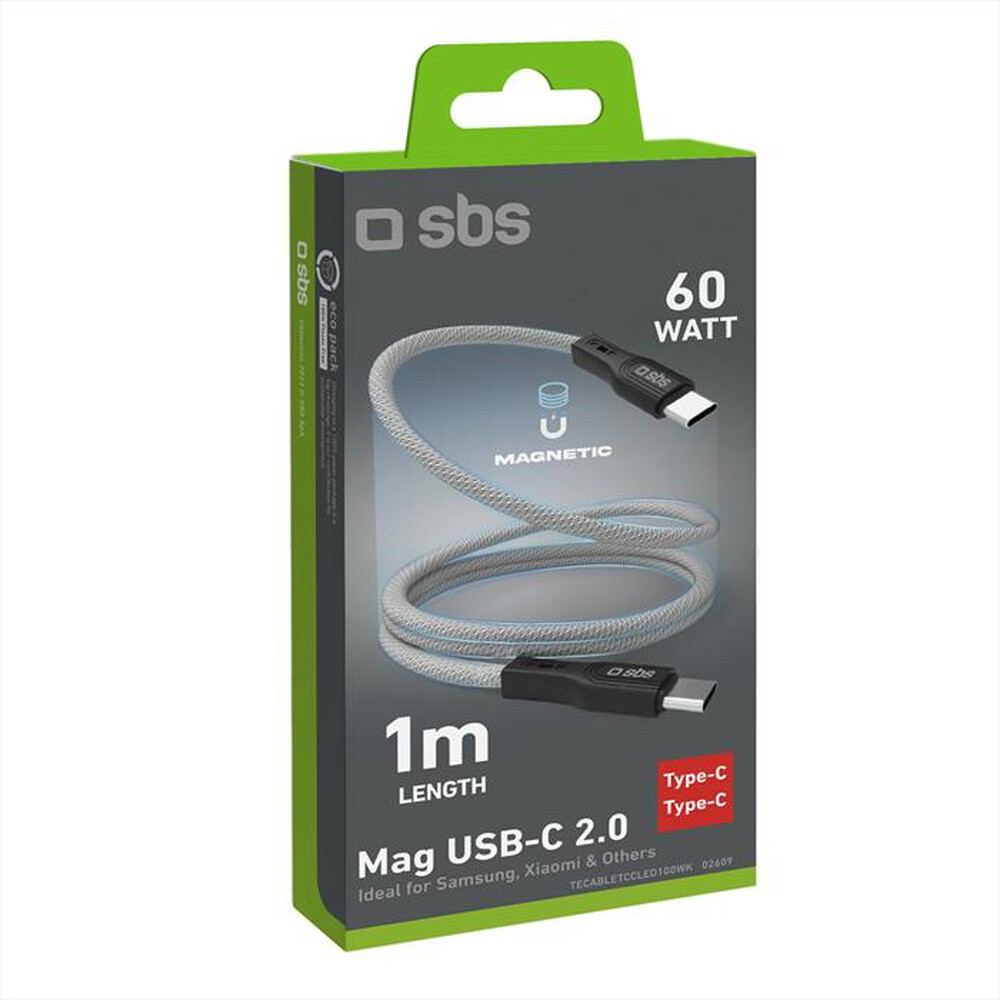 "SBS - Cavo C-C magnetico TECABLETCCMAG-Nero"
