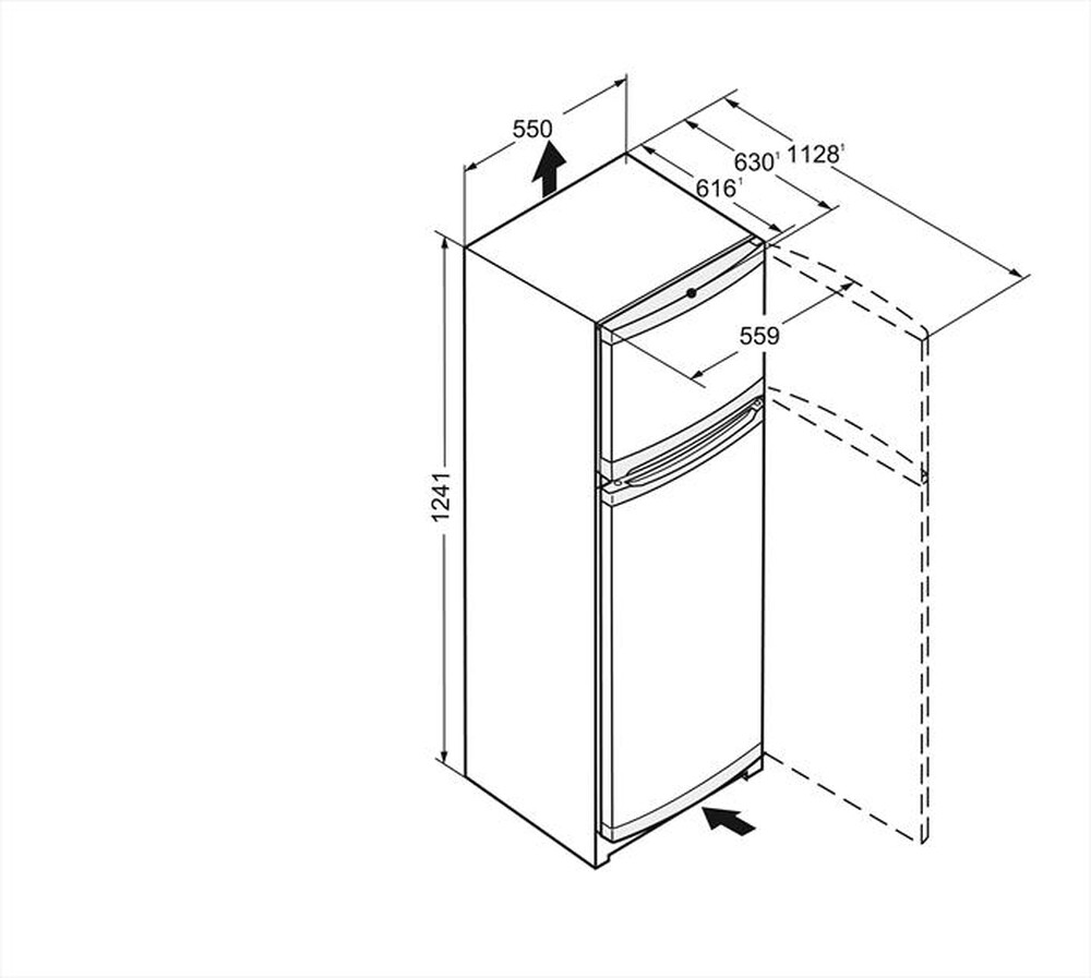 "LIEBHERR - Frigorifero 2 porte CT 2131-21 Classe F 202lt-Bianco"