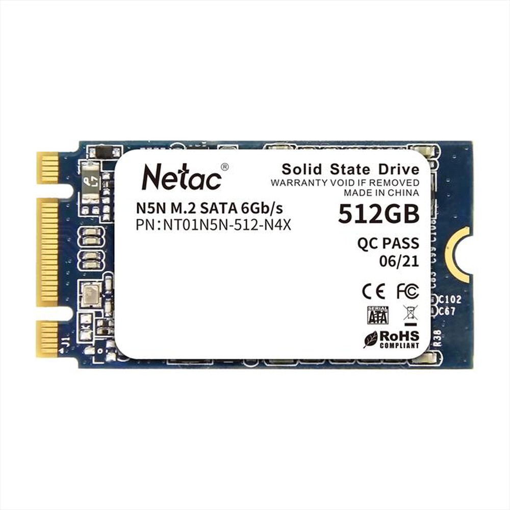 "NETAC - SSD M.2 2242 SATAIII N5N 512GB-NERO"