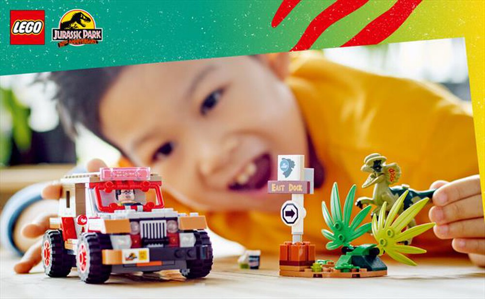 Immagine del prodotto LEGO - JURASSIC WORLD L&rsquo;agguato del Dilofosauro - 76958