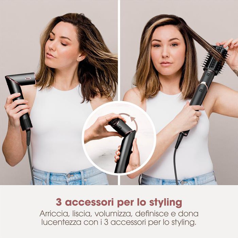 Immagine del prodotto SHARK - STYLER E ASCIUGACAPELLI SHARK FLEXSTYLE-Nero e Rosa Gold
