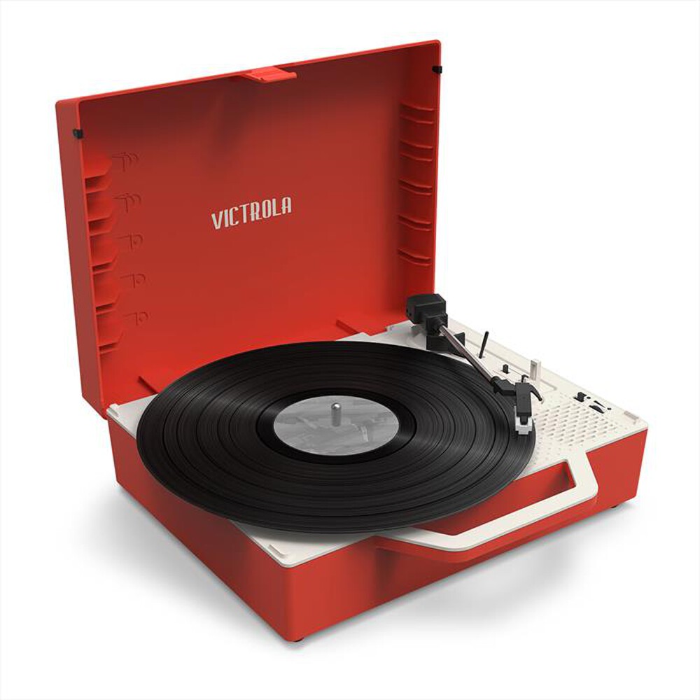 "VICTROLA - Piatto giradischi RE-SPIN-ROSSO"