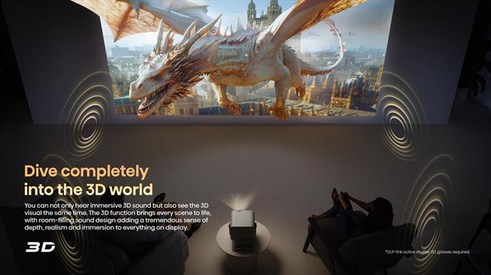 Immagine del prodotto HISENSE - Mini Proiettore Smart 4K M2 PRO-Grigio