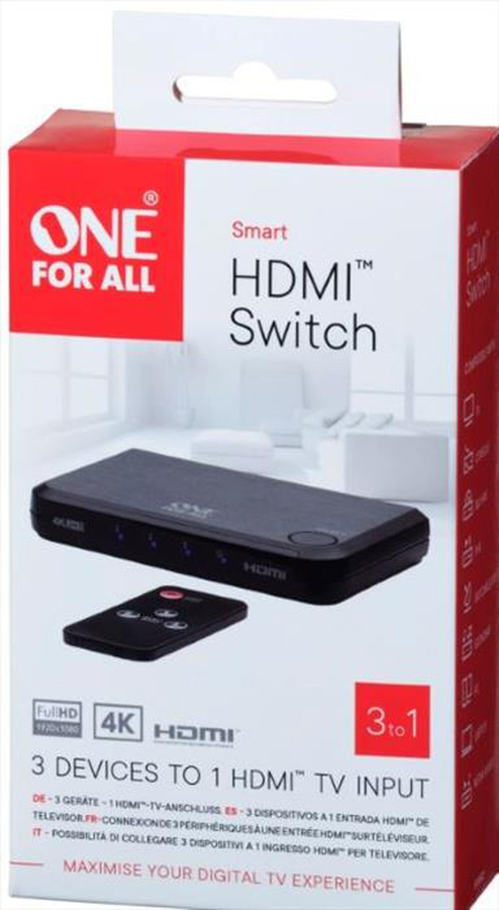 Immagine del prodotto ONE FOR ALL - MULTI SWITCH HDMI SV 1632-NERO