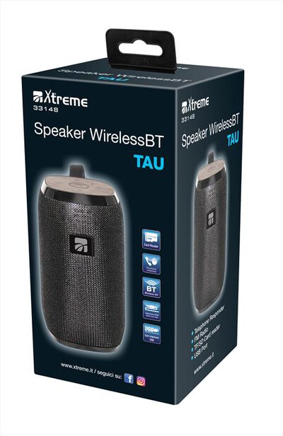 XTREME - SPEAKER WIRELESS BT TAU-NERO