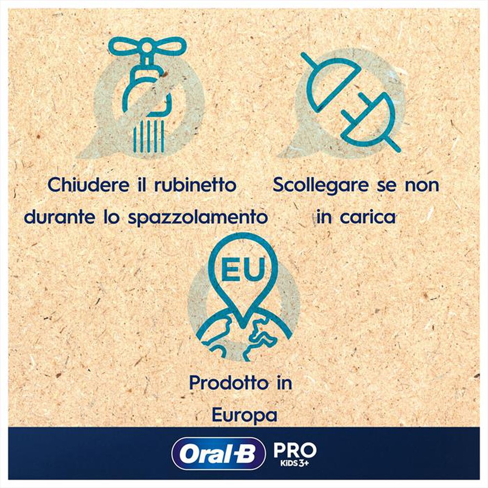 "ORAL-B - Spazzolino elettrico PRO KIDS-Azzurro"