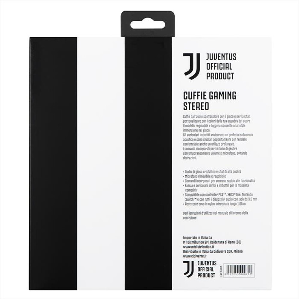 Immagine del prodotto QUBICK - CUFFIE GAMING STEREO JUVENTUS