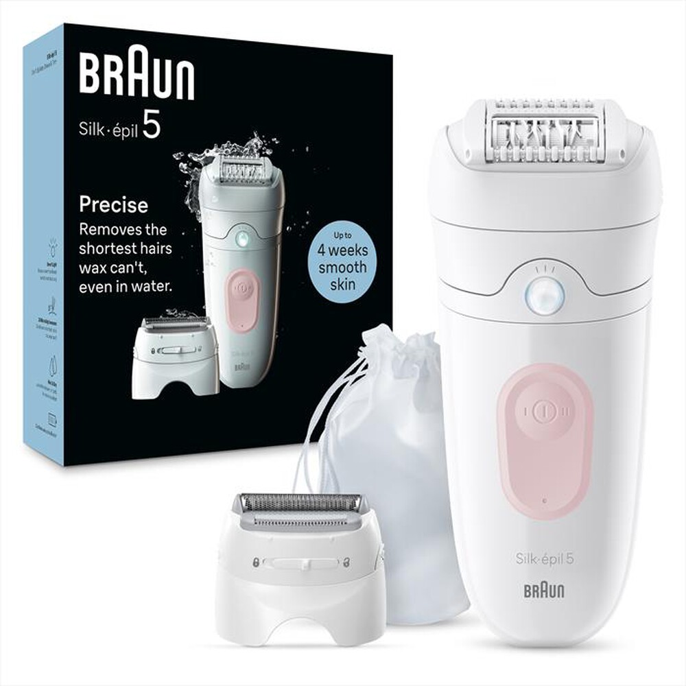 "BRAUN - Epilatore SILK-ÉPIL 5 5-030-BIANCO/ROSA"