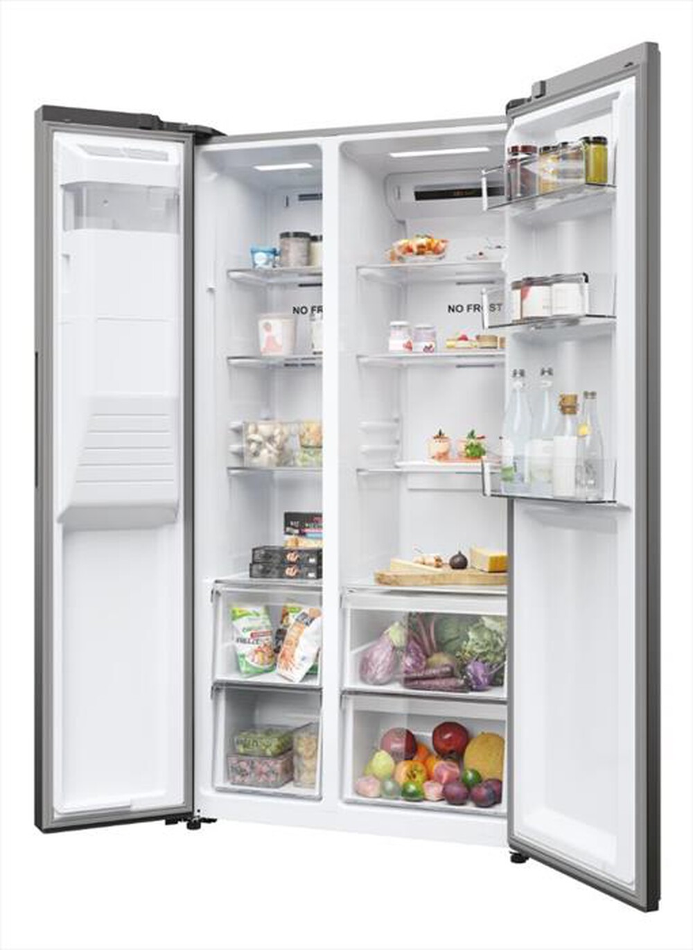 Immagine del prodotto HAIER - Frigorifero side by side HSR5918DIMP Classe D 511l-Platino, Stainless steel