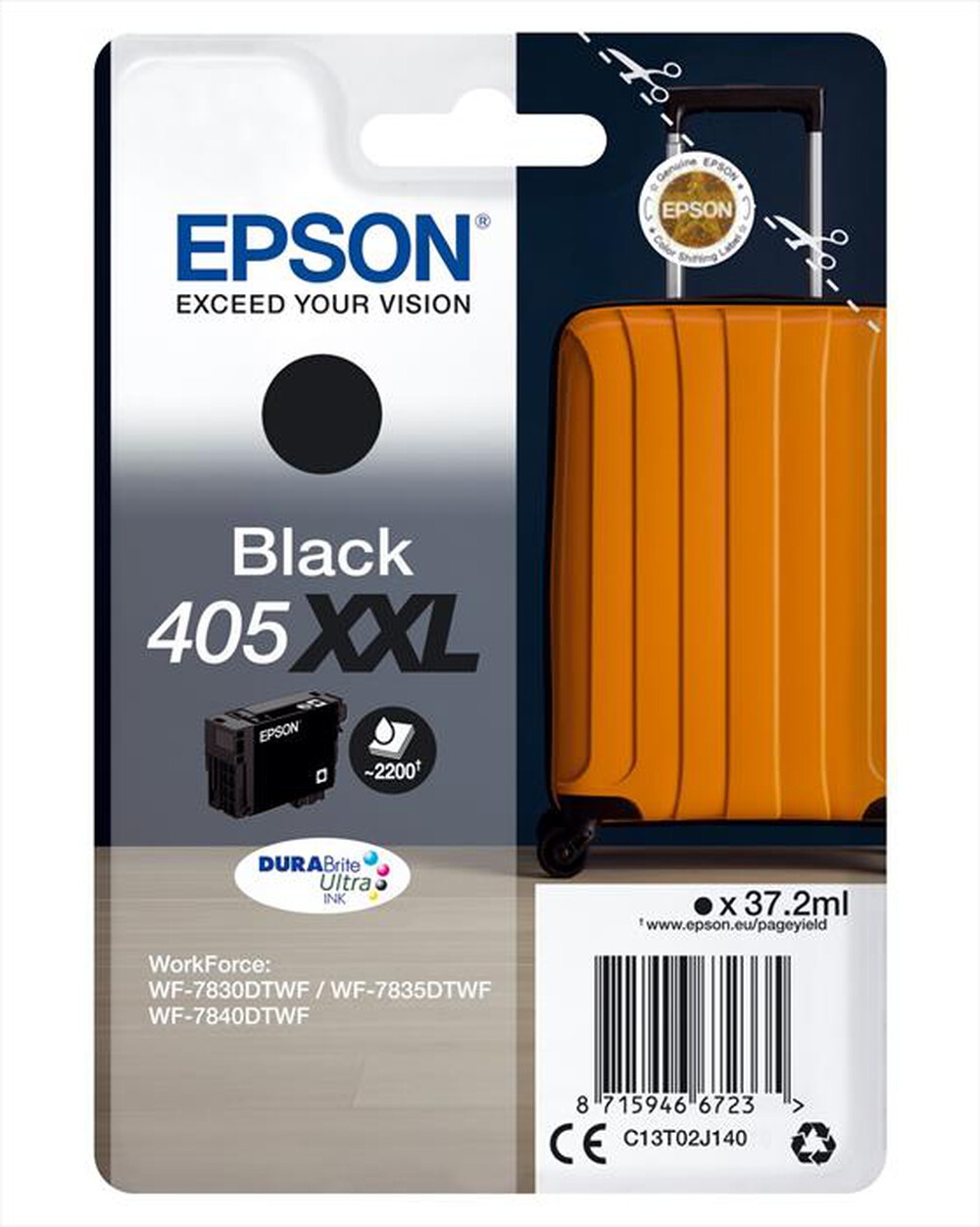 Immagine del prodotto EPSON - EPSON INCHIOSTRO  SERIE VALIGIA 405XXL NERO-Nero XXL