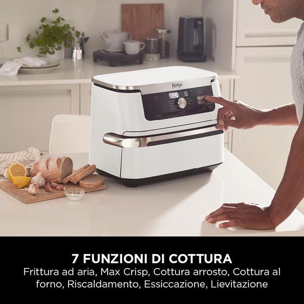 "NINJA - FRIGGITRICE AD ARIA FLEXDRAWER DA 10,4 L-Bianco"