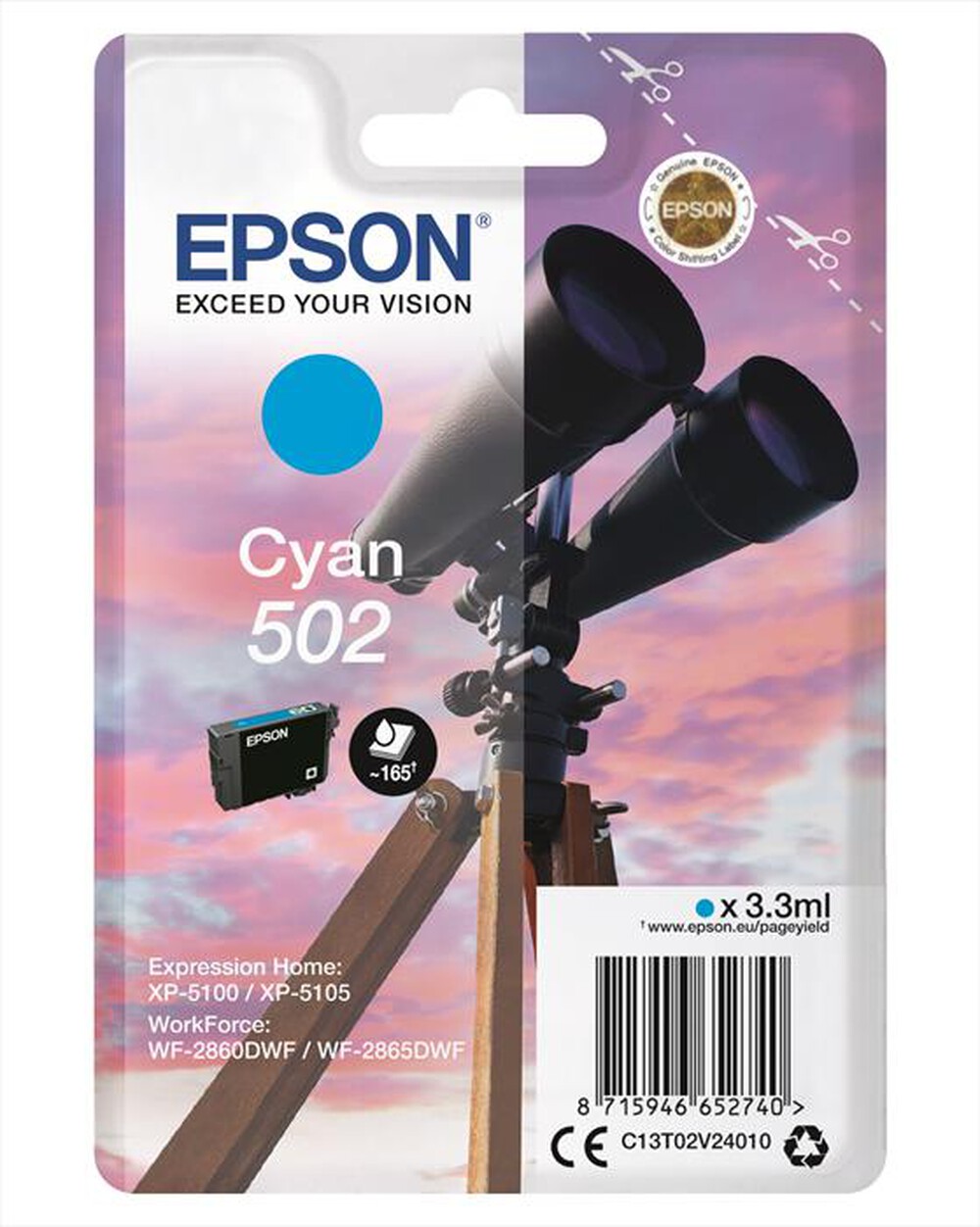 "EPSON - C13T02V24020-Ciano"