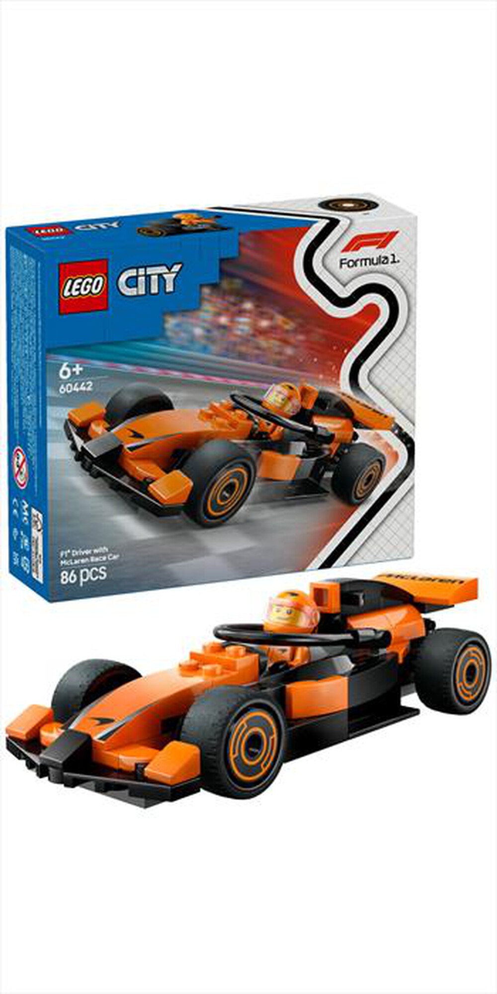 Immagine del prodotto LEGO - CITY FORMULA 1 Pilota e monoposto McLaren F1 60442