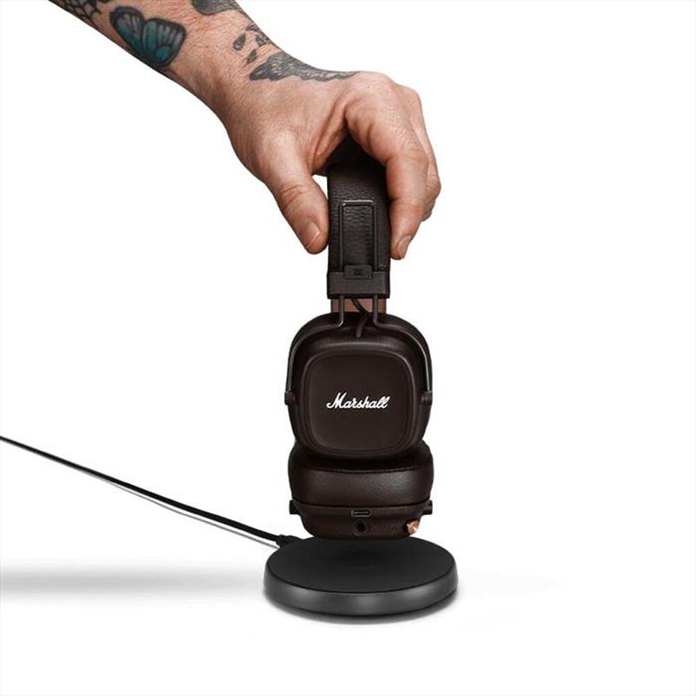"MARSHALL - Cuffie a padiglione chiuso Major IV-Marrone"
