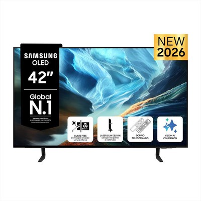 SAMSUNG - Smart TV OLED 4K Vision AI 42" QE42S90HAEXZT-Graphite Black