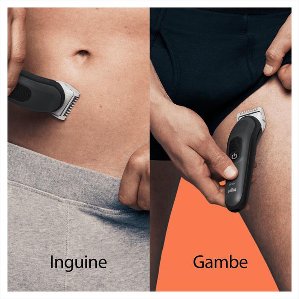 "BRAUN - RIFINITORE BODY BG3340-Nero/Grigio"