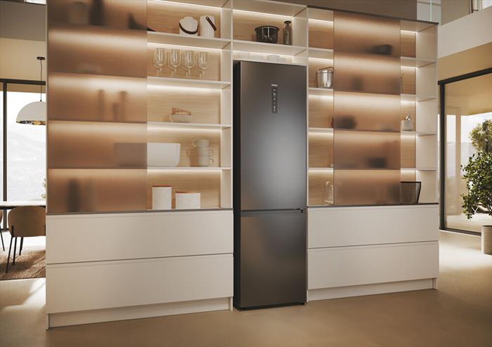 Immagine del prodotto HAIER - Frigorifero combinato HTR3518ENMX Classe C 406 lt-Nero