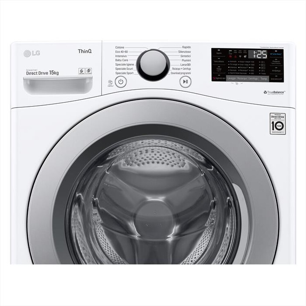 "LG - Lavatrice F1P1CN4WC 15 Kg Classe E-WHITE"