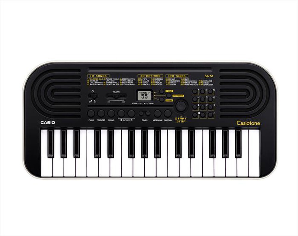CASIO - Tastiera digitale SA-51H7-BIANCO-NERO