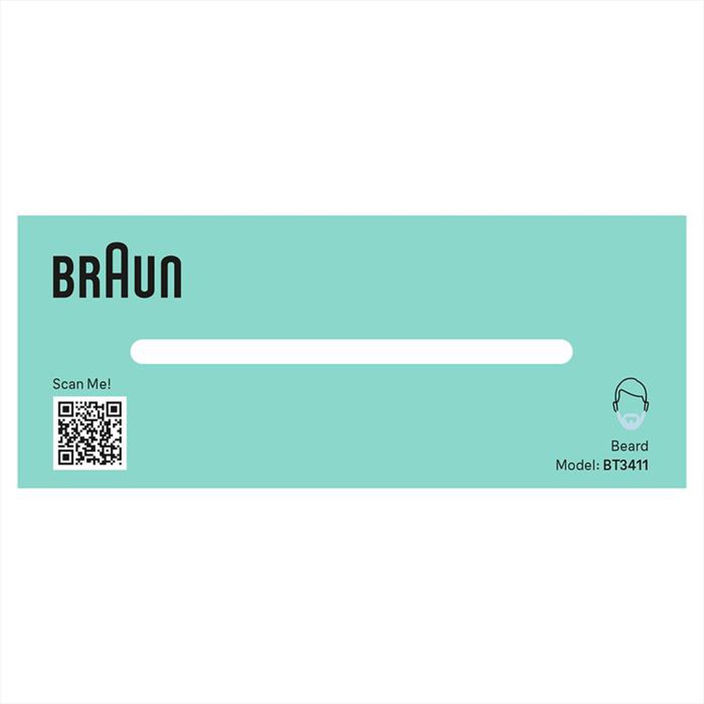"BRAUN - Regolabarba BT3411-Nero"