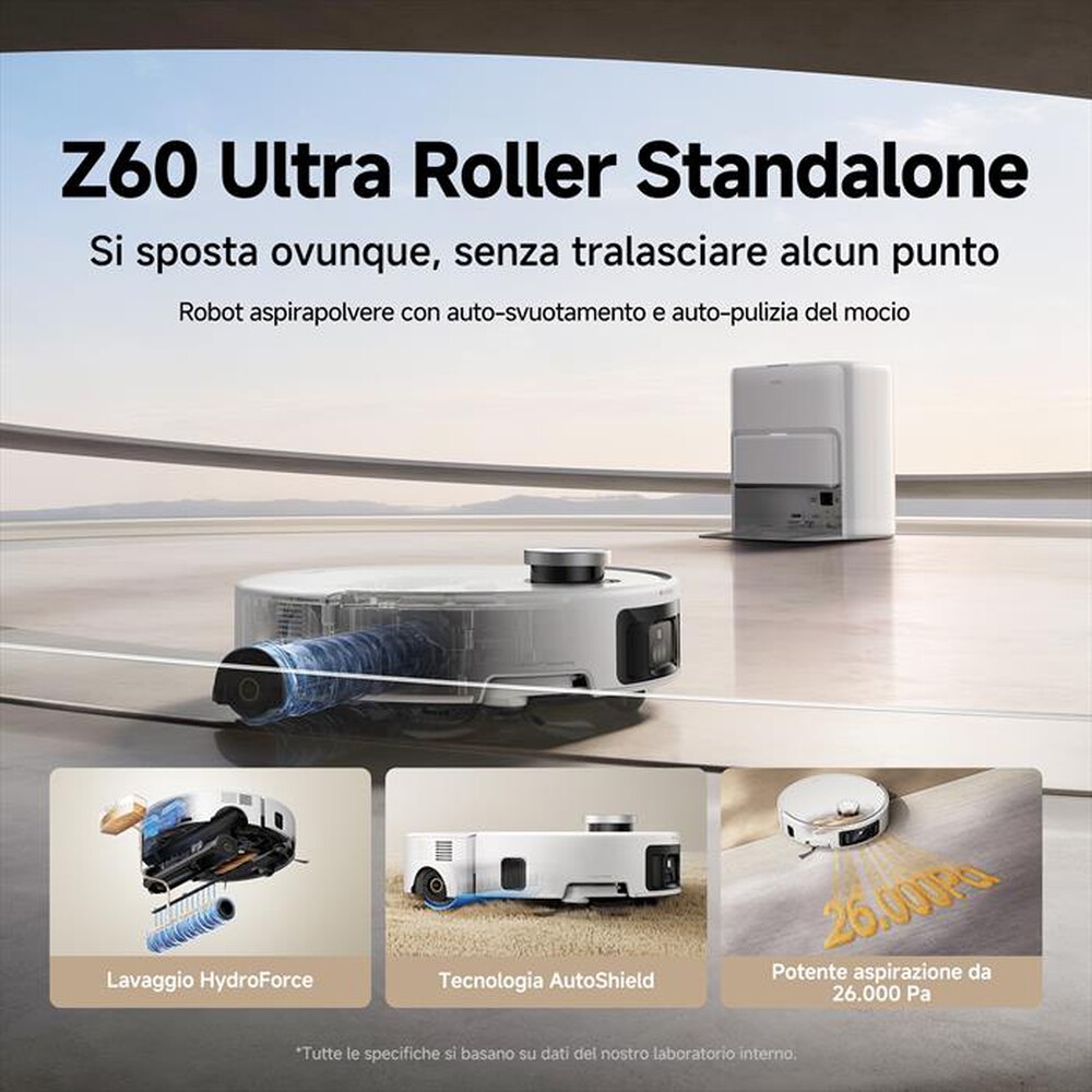 Immagine del prodotto MOVA - Aspirapolvere robot Z60 VIM ULTRA ROLLER SA-Bianco