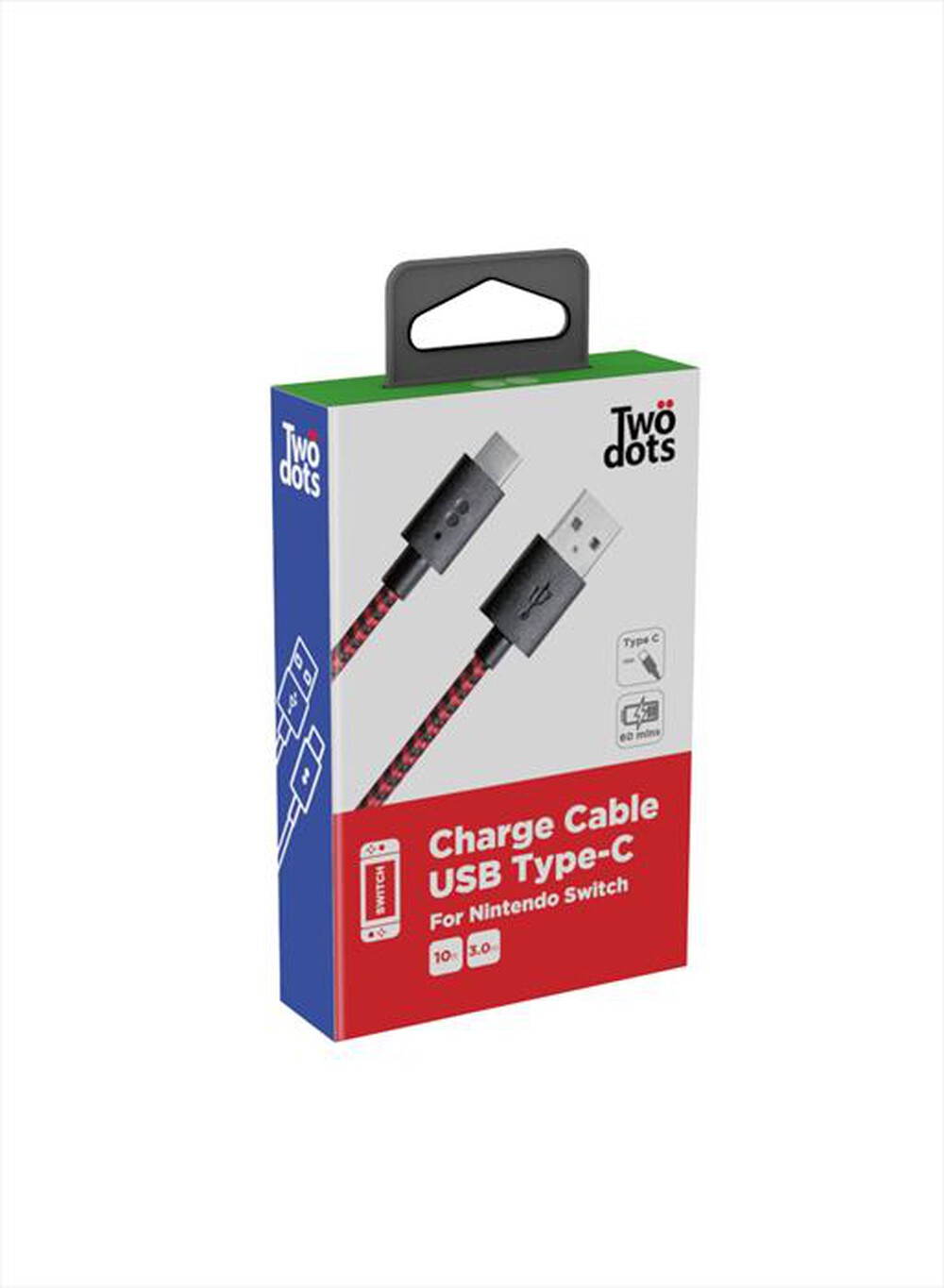 "TWODOTS - TWODOTS SWITCH CHARGE CABLE USB TIPE-C"