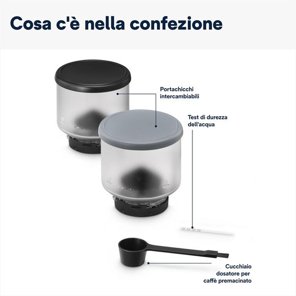 Immagine del prodotto DE LONGHI - Macchina da caffé Rivelia EXAM440.35.B-Nero (onyx black)