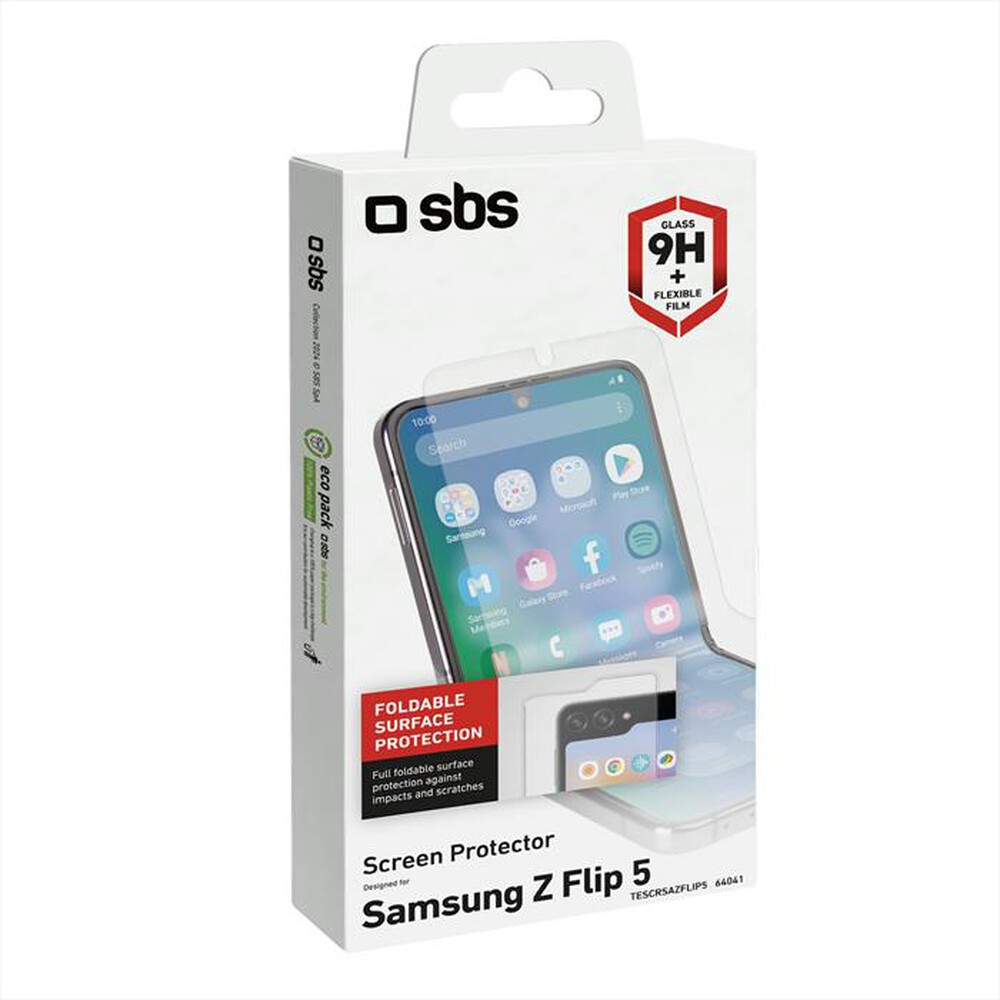 "SBS - Screen protector TESCRSAZFLIP5 Samsung Z Flip 5-Trasparente"