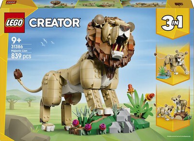 LEGO - CREATOR Animali selvatici: Leone Maestoso - 31386-Multicolore