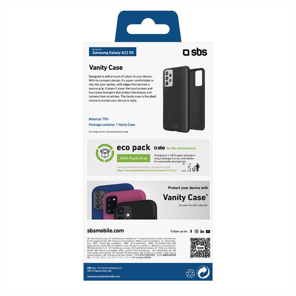 "SBS - Cover Vanity Samsung A23 5G TECOVVANSAA23K-Nero"